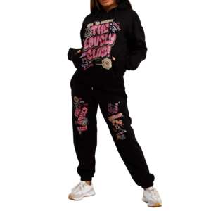 Haute qualité sur mesure femmes XL haut en gros tenue décontracté Jogging survêtements haut de gamme Sports d'hiver vêtements Logo grande taille - Product Image 1