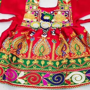 OEM Service High Quality Afghani Solid Vintage Lace 2 Piece Formal Kid's Afghan <b>Dresses</b> Long Frock Trousers Sets Tassel Button - Product Image 5