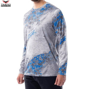 Venta al por mayor de ropa de pesca de secado rápido personalizada impermeable sublimación Ringer camisas transpirables ligeras camisas de sublimación - Product Image 4