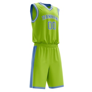 Uniforme de basket-ball personnalisé de haute qualité ensemble nom numéro impression séchage rapide antibactérien grande taille vêtements de sport pour hommes - Product Image 3