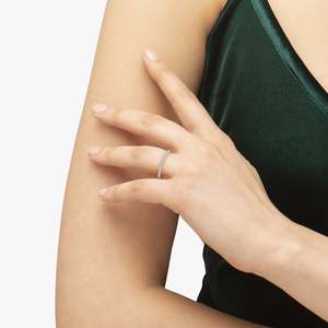 14k Yellow Gold 23-Stone Prong Set Diamond Accented Semi Eternity Wedding <b>Band</b> 0.13ct Women's <b>Ring</b> - Product Image 3