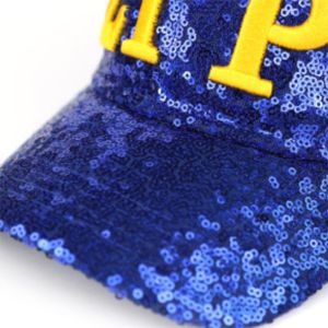 หมวกเลื่อม SGR-สีฟ้าสด | หมวก100% โพลีเอสเตอร์ซิกม่าแกมมาโรม่า | 3D ปักโลโก้ด้านหน้าและด้านหลัง | หมวกชมรมที่มีสไตล์ - Product Image 5