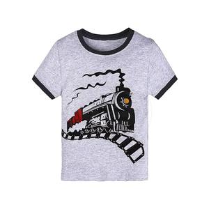 Camiseta para niños Camiseta de manga corta de algodón con cuello redondo de alta calidad para niños Camiseta para niños con logotipo personalizado - Product Image 1