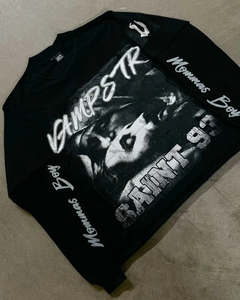 Ropa de calle personalizada Camiseta de manga larga para hombre 100% algodón Ecológico Anti-Pilling 400gsm Fabricante de camisetas de gran tamaño - Product Image 6