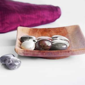 Venta al por mayor de ágata de Botswana a granel, piedras caídas, cristales curativos pulidos naturales para Reiki, meditación energética y decoración del hogar - Product Image 4