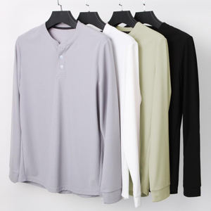 Vente en gros de vêtements de sport avec logo personnalisé T-shirt de compression à manches longues Gym Mucel Fit à séchage rapide pour hommes - Product Image 1