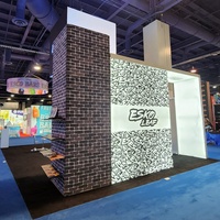 Stand d'exposition modulaire 20x30 pieds, stand d'exposition portable, présentoir de salon avec enseigne suspendue, design personnalisé de la marque