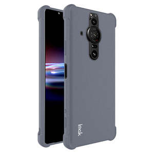 Coque transparente translucide pour Sony Xperia Pro-I avec design Airbag, protection antichoc et finitions métalliques, effet pierre de grès - Product Image 3