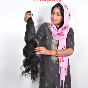 Extensiones Bodywave de paquete de cabello Remy indio virgen 100% del Vendedor con rizo largo y estilo de onda profunda suelta a un precio - Product Image 2
