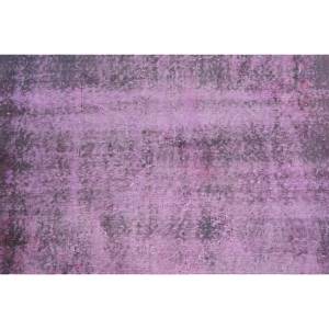 Alfombra turca Vintage moderna de 3,6x6,4 pies, diseño clásico de retazos rectangulares a rayas, sala de estar púrpura para Alfombra de lana, respaldo de látex - Product Image 5