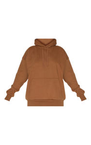 Sweat à capuche surdimensionné pour femme taupe la plus vendue Sweat à capuche zippé respirant anti-rides de haute qualité avec logo avant Technique délavé à la pierre - Product Image 3