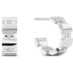 Pendientes de Diamantes de Acero Inoxidable de 2 cm para Mujer Tommy Hilfiger 2780777 - Product Image 1