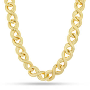 Cadena de Eslabones Infinitos de Plata de Ley 925 Premium para Hombre, Joyería Hip-Hop Totalmente Adornada con Diamantes Moissanite de Corte Brillante, Regalo de Boda - Product Image 3