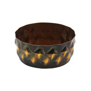 ชามเสิร์ฟอาหารเหล็กทรงกลมดีไซน์แฟนซีชามเสิร์ฟอาหารสำเร็จรูปสีทองและวางบนโต๊ะสำหรับห้องครัวและตกแต่งงานแฮนด์เมดจำนวนมาก - Product Image 1