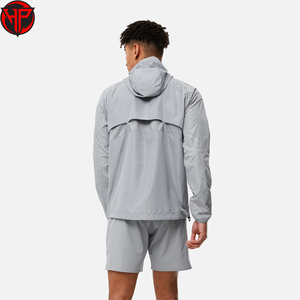 ชุดวอร์มสองชิ้นมีฮู้ดกันลมใส่ได้ทั้งชายและหญิงมีโลโก้ขนาดใหญ่พิเศษออกแบบได้ตามต้องการ - Product Image 5