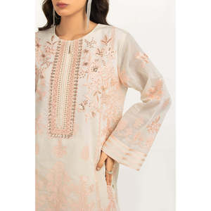 Conjunto de Traje Bordado de 3 Piezas en Papel y Algodón para Mujer IUSTKSD-2204 - Product Image 4