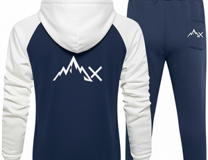 Ensemble de survêtement solide à capuche sur mesure de qualité supérieure | Sweat à capuche et pantalon respirants 100% coton | Tenue de fitness décontractée - Product Image 4