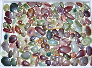 Cabujón de jaspe imperial natural, piedras preciosas de cuarzo de forma y tamaño mixtos sueltas para la fabricación de joyas - Product Image 6