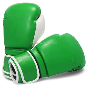 Gants de boxe en cuir de vachette véritable de haute qualité, professionnels avec logo personnalisé OEM Équipement de conditionnement physique Gants de boxe pour hommes - Product Image 2
