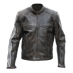 Chaqueta de Motociclista de Cuero para Hombre |   Chaqueta de Montar a Caballo Resistente al Viento, Talla Grande, Aprobada por la CE, para Todas las Estaciones - Product Image 2