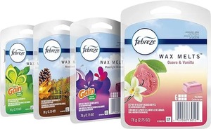 Febreze แพ็คที่หลากหลายเครื่องฟอกอากาศและกลิ่นเครื่องบินรบ4แพ็ค6ก้อนขี้ผึ้งแต่ละรูปแบบสเปรย์ละลาย - Product Image 6