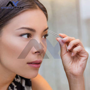 แหนบเงินตามหลักสรีรศาสตร์พร้อมปลายเส้นใยสแตนเลสชุดแหนบต่อขนตา12ชิ้นรุ่น applicator ปริมาณสูง - Product Image 6