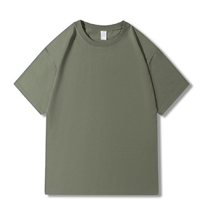 T-shirt à manches courtes et col rond de qualité supérieure, épaules tombantes, couleur unie, logo personnalisé, durable et respirant pour hommes du Bangladesh - Product Image 6