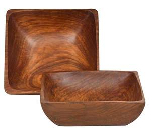 Bol en bois pour servir des fruits secs bol à mélanger rond bol à Dessert en bois taille personnalisée en bois de mariage accepté emballage personnalisé - Product Image 5