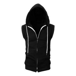 Vêtements de sport sans manches Gym Hoodie Cut Off Stringer Débardeur Bodybuilding Muscle Singlets Sleeveless Hoodies Hommes - Product Image 3