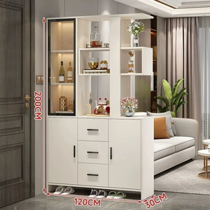 Étagères de rangement pour entrée avec panneaux en bois stratifié, étagères ouvertes sur mesure, pour projets de construction et fournitures en gros - Product Image 5