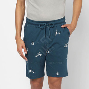 Custom Print Logo Solid Casual Mid Breathable Quick Dry Men <b>Shorts</b> Polyester/Cotton Fabric Adult Sizes Pakistan Manufactured - Product Image 1