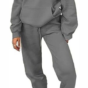 2025 qualité supérieure femmes poids lourd imprimé à capuche survêtement ensemble solide hiver vêtements pantalon grande taille caractéristiques nouveauté - Product Image 5