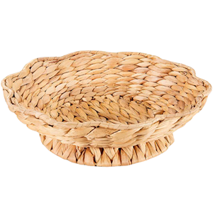 Bol en jacinthe d'eau écologique, forme florale, panier à fruits tissé, vente en gros, artisanat vietnamien, décoration bohème pour la maison, plateau de service - Product Image 6