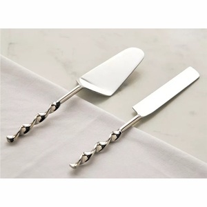 Wholesale Mirror Silver Cake Server Stainless Steel Pastry <b>Pizza</b> <b>Shovel</b> Knife Elegant Event Catering Tableware Cake Spatula Set - Product Image 1