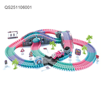 Nouveauté QS : Ensemble de train à construire soi-même pour enfants, en plastique ABS flexible et coloré, pour les enfants de 5 ans et plus