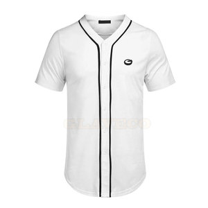 Maillot de baseball boutonné du fabricant pakistanais, vêtements de sport de couleur unie - Product Image 3