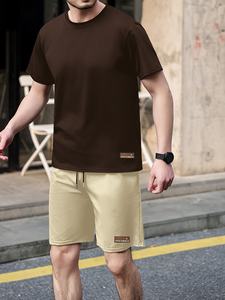 Ensemble deux pièces pour homme Blue Eagle Sports avec logo personnalisé, vêtements de sport d'été, vêtements décontractés, respirant, séchage rapide, léger, style streetwear - Product Image 2