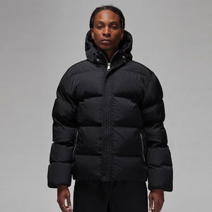 Veste bomber d'hiver pour homme sur mesure OEM, veste matelassée épaisse d'hiver, veste chaude rembourrée avec capuche, qualité supérieure, vente en gros d'usine - Product Image 1