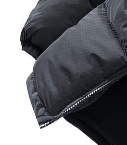 เสื้อพัฟเฟอร์ผู้ชาย สีดำ มีฮู้ด ป้องกันลม เป็นมิตรกับสิ่งแวดล้อม เสื้อพัฟเฟอร์อุ่นสำหรับฤดูหนาว ใส่ลำลอง เดินเล่นกลางแจ้ง สไตล์สตรีท - Product Image 5