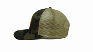 Accesorio deportivo y de tendencia caliente para todos, gorra de camionero de algodón de camuflaje de 6 paneles con logotipo ajustable, hecha en la fábrica de Vietnam - Product Image 3