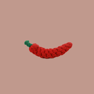 Jouet à mâcher en corde de piment fait main pour animaux de compagnie, jouet pour animaux de compagnie de qualité supérieure pour le soin des dents et l'exercice amusant - Product Image 2