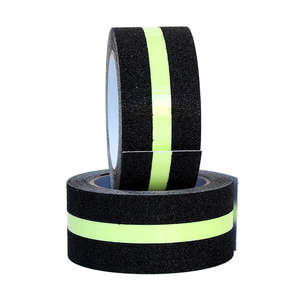 Muestra gratis GY Cinta de PVC para interiores y exteriores Cinta de advertencia autoadhesiva antideslizante de acrílico negro - Product Image 4