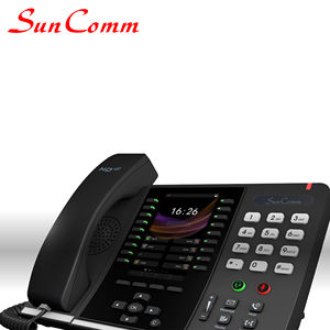 Téléphone IP VoIP de bureau sans fil SC-2068-HPE Executive avec rétroéclairage 4,5 pouces, PoE, port USB intégré, dongle Wi-Fi, 18 comptes SIP, 3000 - Product Image 4