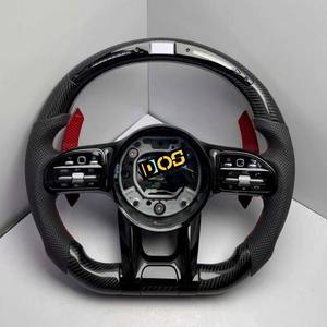 Accessoires intérieurs de voiture Volant en fibre de carbone pour Mercedes Benz Dragonfly AMG C300 GLA W204 W205 W212 W222 W176 W218 E63 - Product Image 3