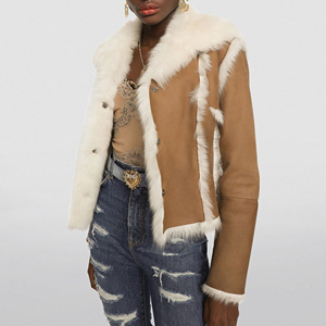 Venta caliente Abrigo de piel Mujeres Chaqueta de piel de cuero de moda para mujeres en Precio al por mayor - Product Image 3