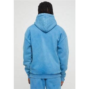 OEM servicio personalizado de gran tamaño pesado algodón hombres ácido lavado Sudadera con capucha 100% algodón invierno venta al por mayor oferta tendencia calidad para - Product Image 2