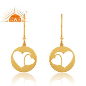 Venta caliente 925 plata esterlina 18K chapado en oro pendiente Demi joyería fina para mujeres regalo para ella - Product Image 1