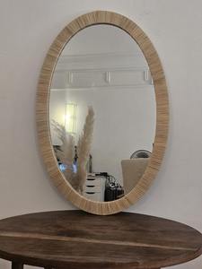 Miroir mural décoratif en bois et résine de style Art déco européen de haute qualité, incrustation en nacre, décoration d'anniversaire, disponible en gros - Product Image 4