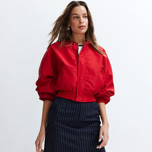 Chaquetas Bomber de Moda para Mujer, Tallas Grandes, Transpirables, Personalizadas OEM, Venta al Por Mayor, Ropa de Invierno, Lana/Cachemira, Alta Calidad, Talla Extra Grande - Product Image 2