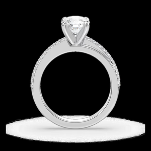 Anillo de compromiso con diamante cultivado en laboratorio de 1.20 ct, corte certificado por IGI, oro sólido de 14k - Product Image 3